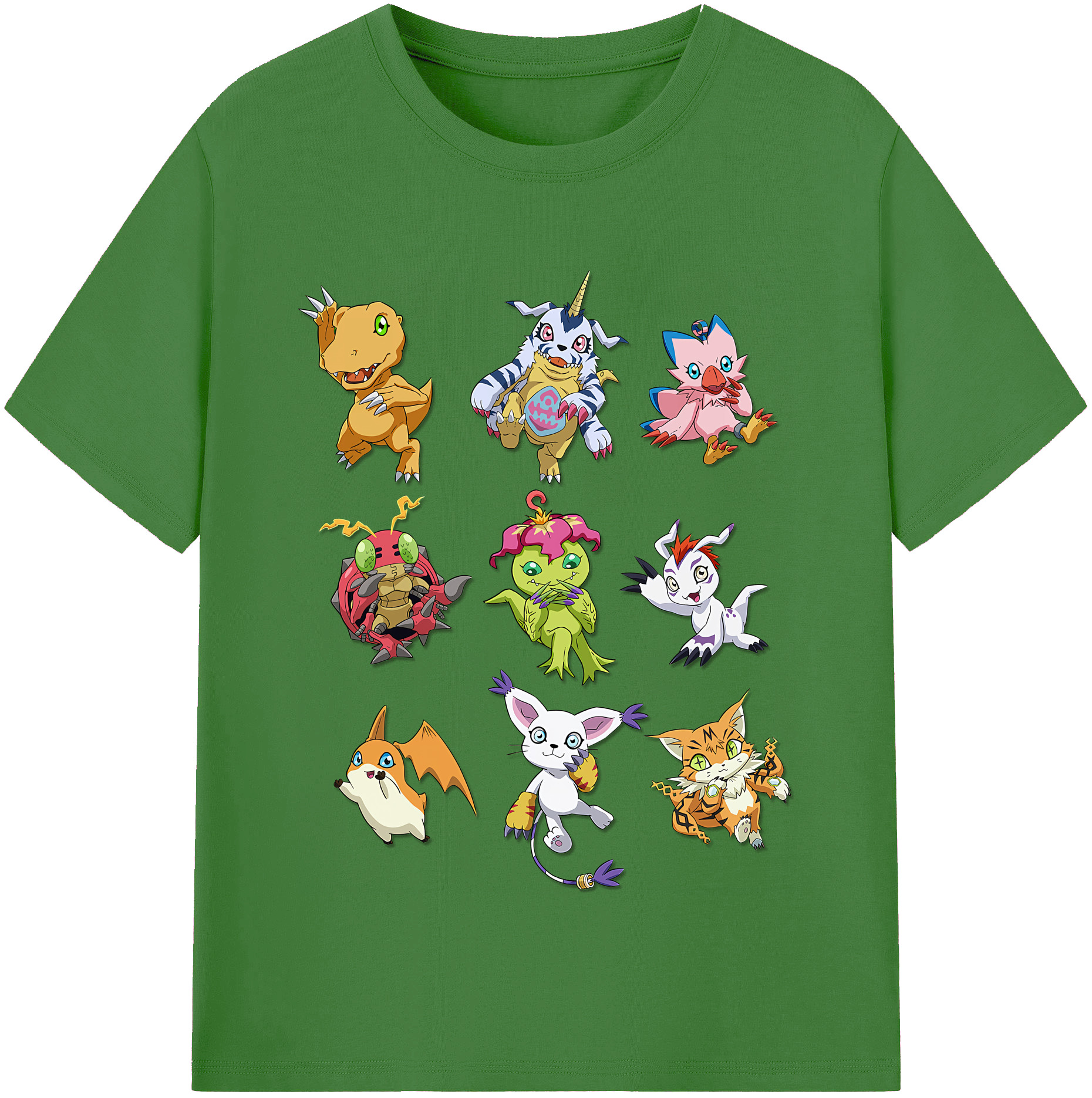 （画像用） Digimon デジタルモンスター/デジモン レディースカジュアルプリントTシャツ（綿100％）